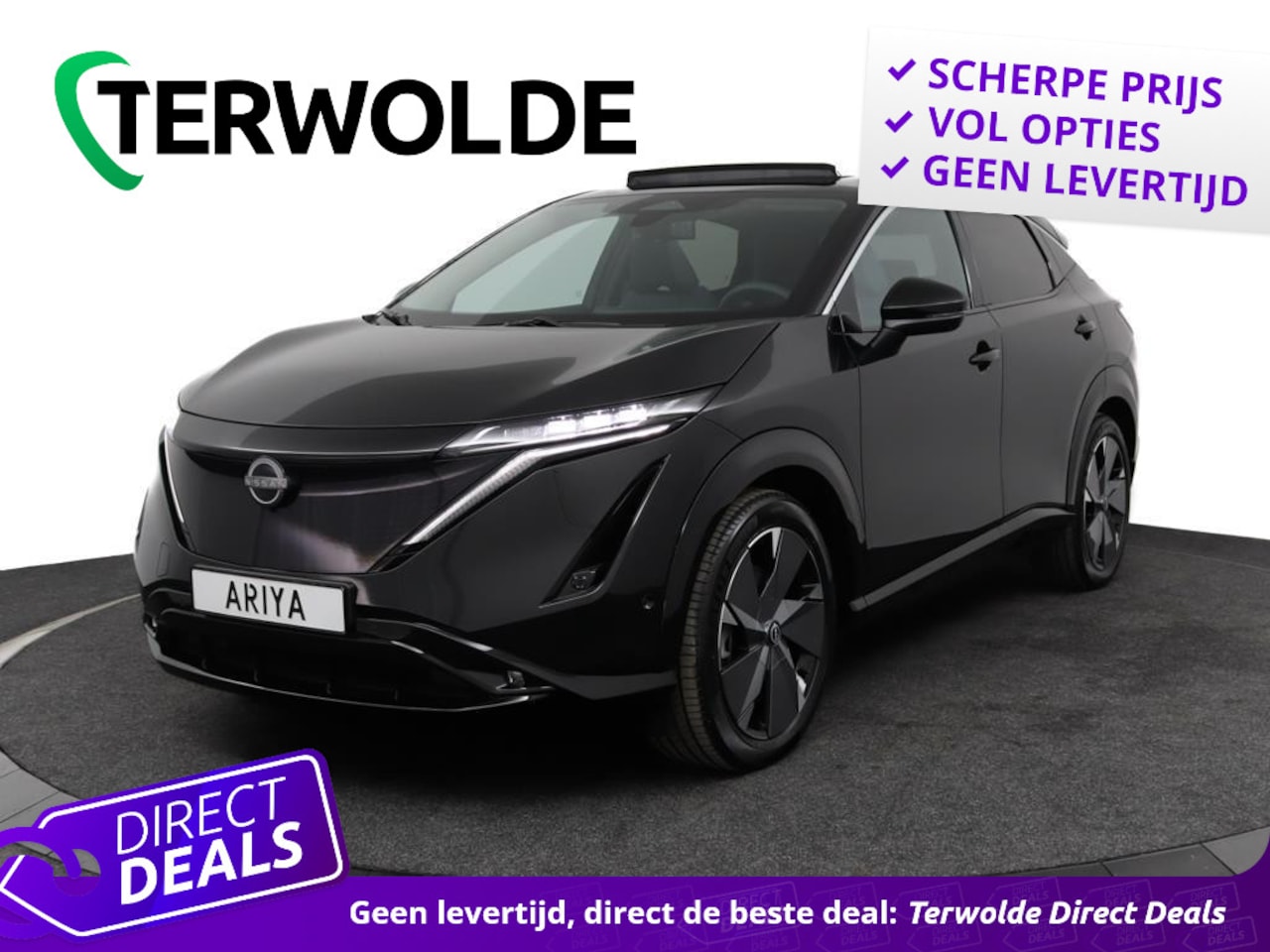 Nissan Ariya - Advantage Edition Plus 91 kWh | €6.000,- korting! | 533KM Radius! | Blauw Nappa lederen be - AutoWereld.nl