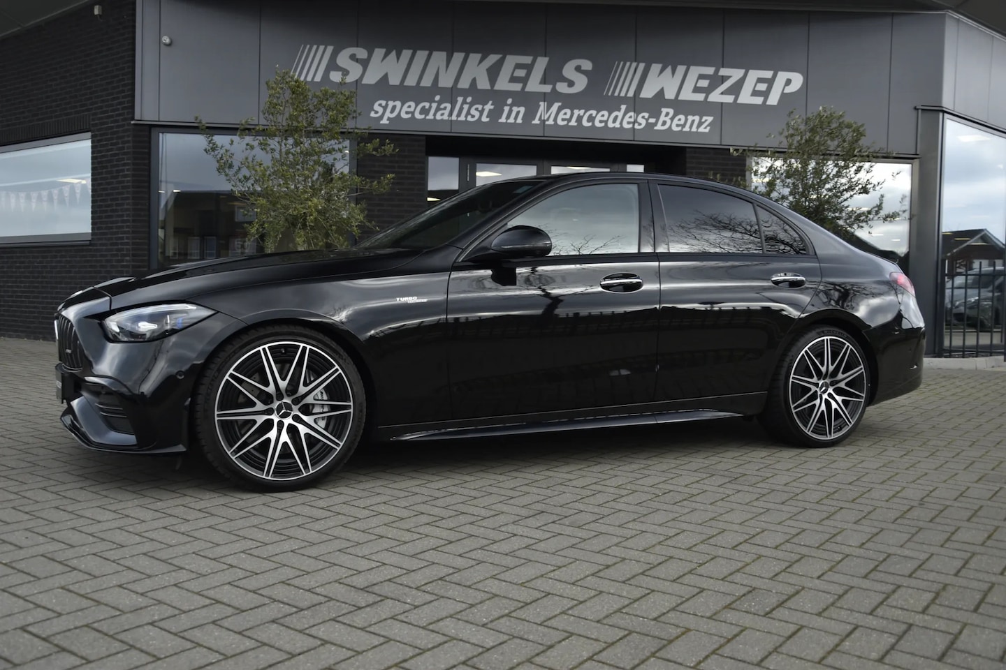 Mercedes-Benz C-klasse - 43 AMG 4M Distronic plus, Panoramadak, Burmester, Nappaleder 360 graden camera - AutoWereld.nl