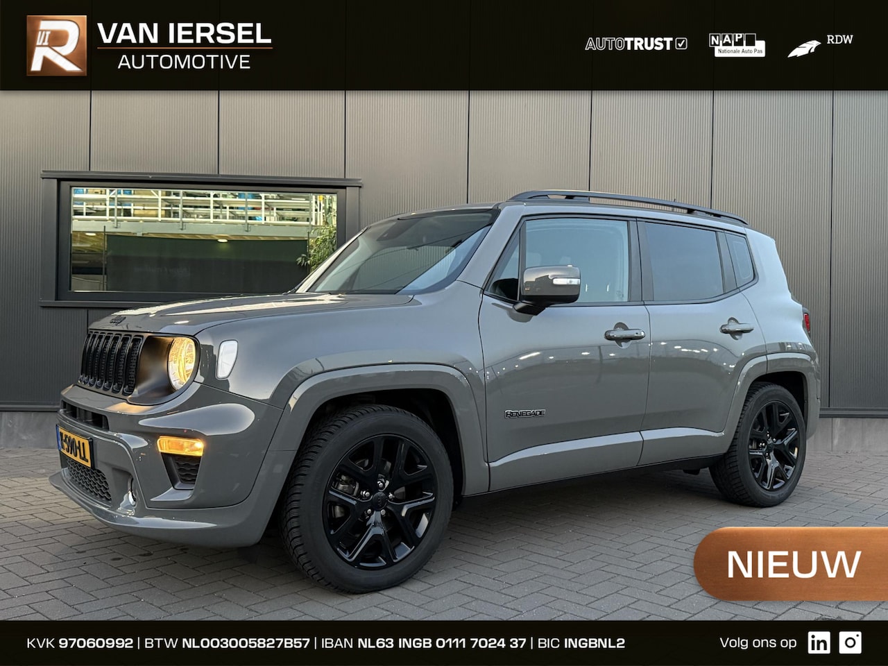 Jeep Renegade - 1.3T DDCT Longitude 150 PK | 1 jaar garantie | 1e eigenaar | Origineel NL | NAP | Automaat - AutoWereld.nl