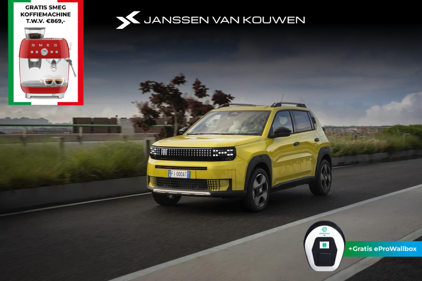Fiat Grande Panda - La Prima 11 kW 44 kWh Fiat Grande Panda La Prima 44 KWh / Nu te bestellen / FIAT Dealer Fl - AutoWereld.nl