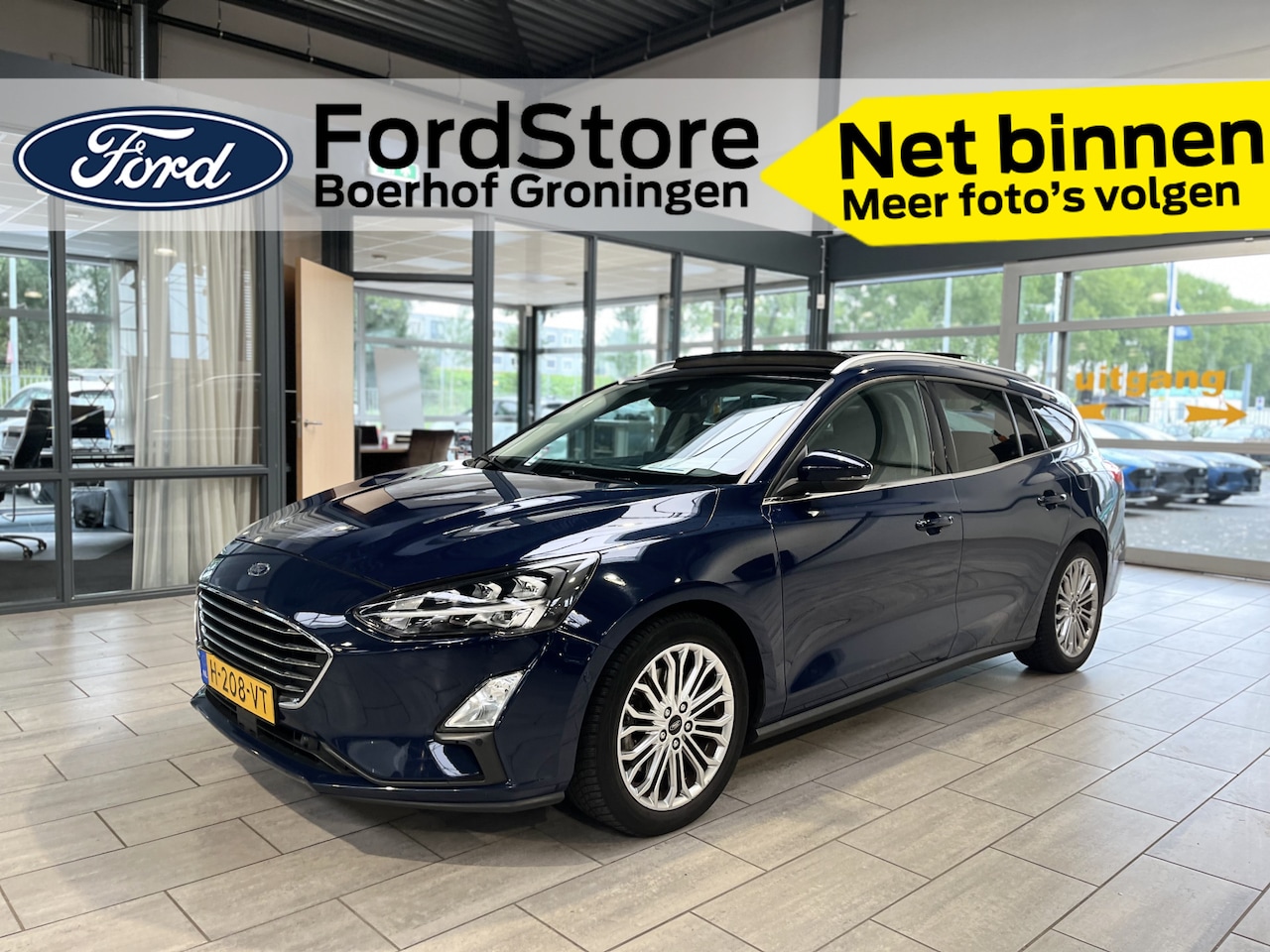 Ford Focus Wagon - EcoBoost 125pk Titanium | Panoramadak I AGR stoel I Head Up I B&O I Full LED I Adap. Cruis - AutoWereld.nl
