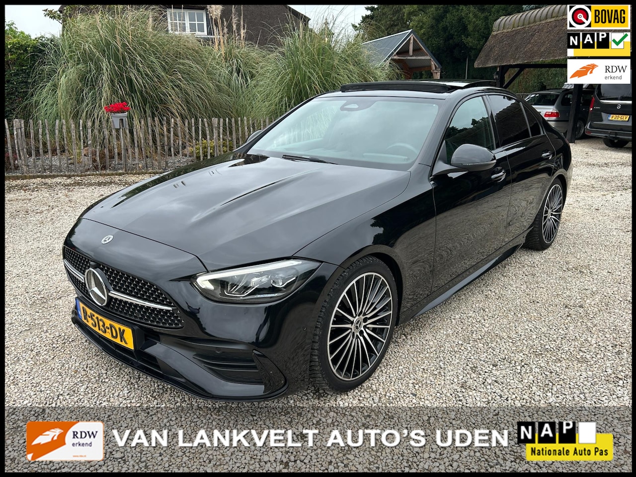 Mercedes-Benz C-klasse - 180 AMG Automaat, Panoramadak, Leder. - AutoWereld.nl
