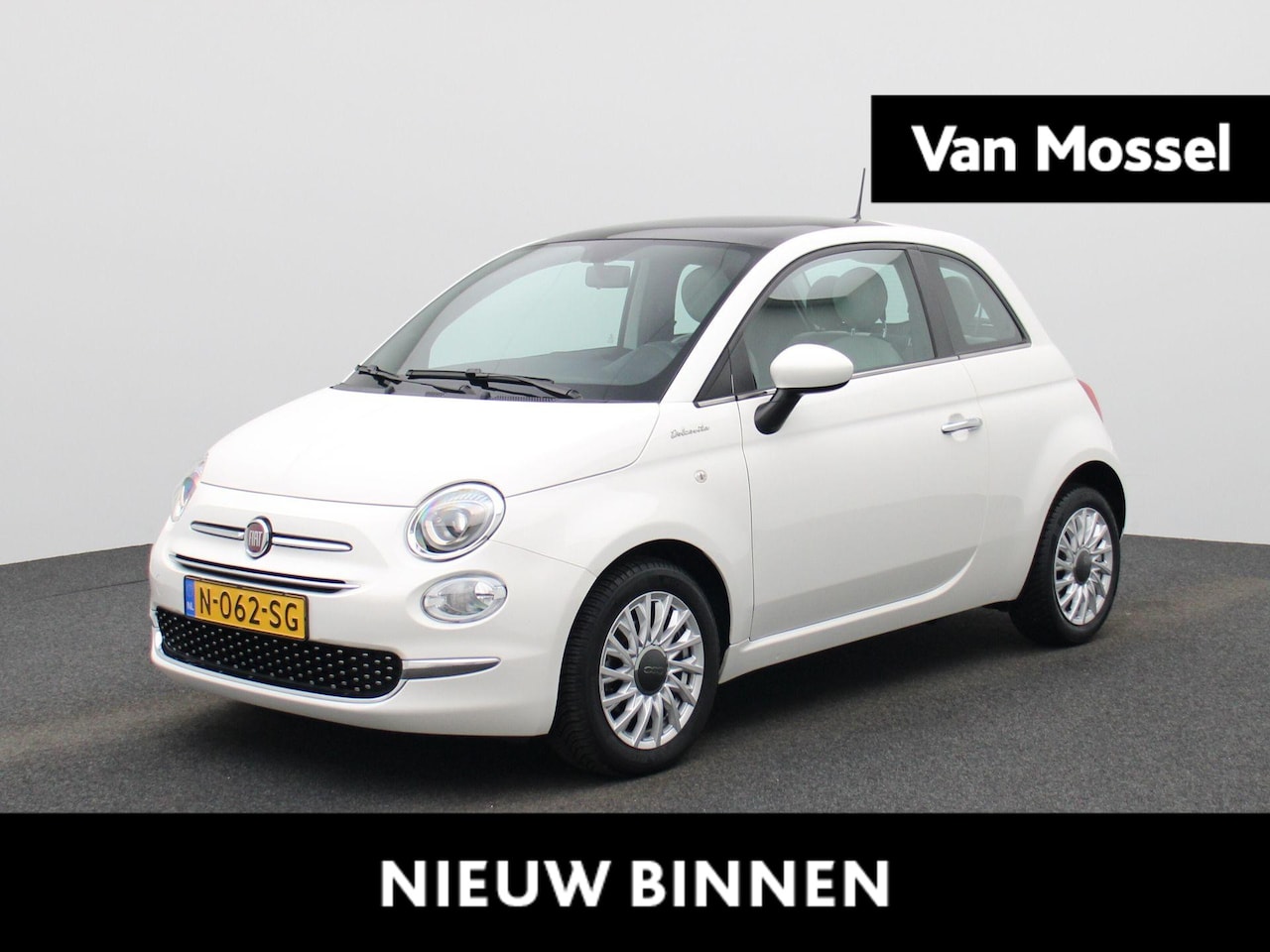 Fiat 500 - 1.0 Hybrid Dolcevita | PANORAMADAK | AIRCO| LEDEREN STOELEN | LICHTMETALEN VELGEN | - AutoWereld.nl