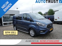 Ford Transit Custom - 2.0 TDCI 130PK, L1, Limited, Dubbel Cabine, Airco