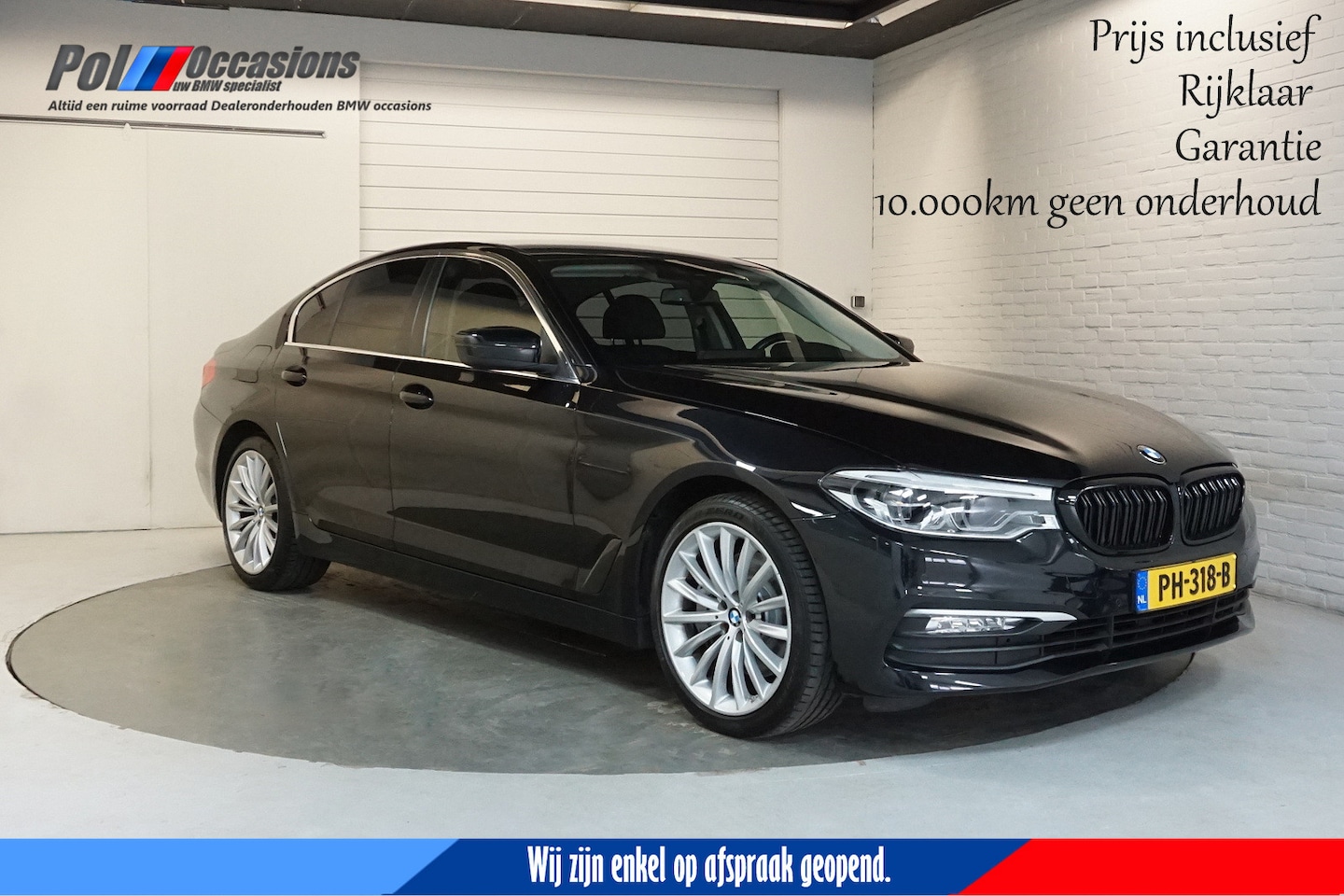 BMW 5-serie - 540i High Executive Automaat | Comfortstoelen | Leer | NL AUTO | - AutoWereld.nl
