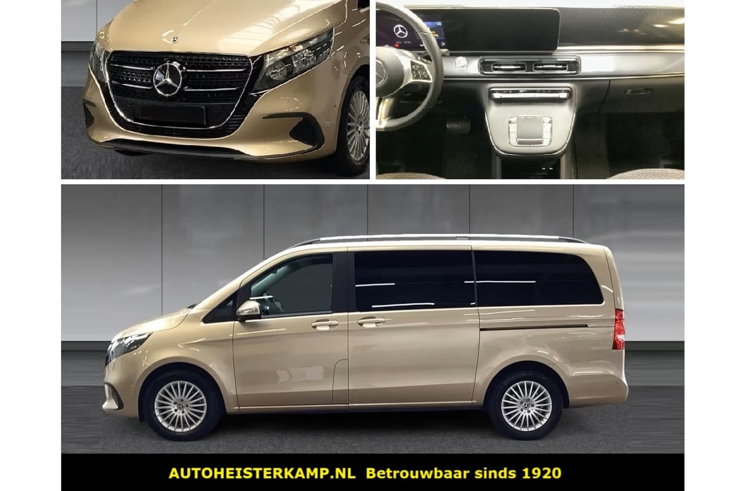 Mercedes-Benz V-klasse - 220d L2 Grijs Kenteken Nieuw Model Distronic Trekhaak Camera Stoelverwarming Stuurverwarmi - AutoWereld.nl