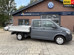 Volkswagen Transporter - 2.0 TDI L2H1 DC 28 Pick Up , Dubbel Cabine 110kw ( Airco, centrale vergrendeling, Trekhaak