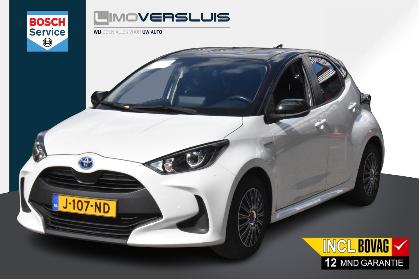 Toyota Yaris - 1.5 Hybrid Bi-Tone Parelmoer | 1e Eigenaar | Carplay Navi | 100% Onderhouden | 12 mnd BOVA - AutoWereld.nl
