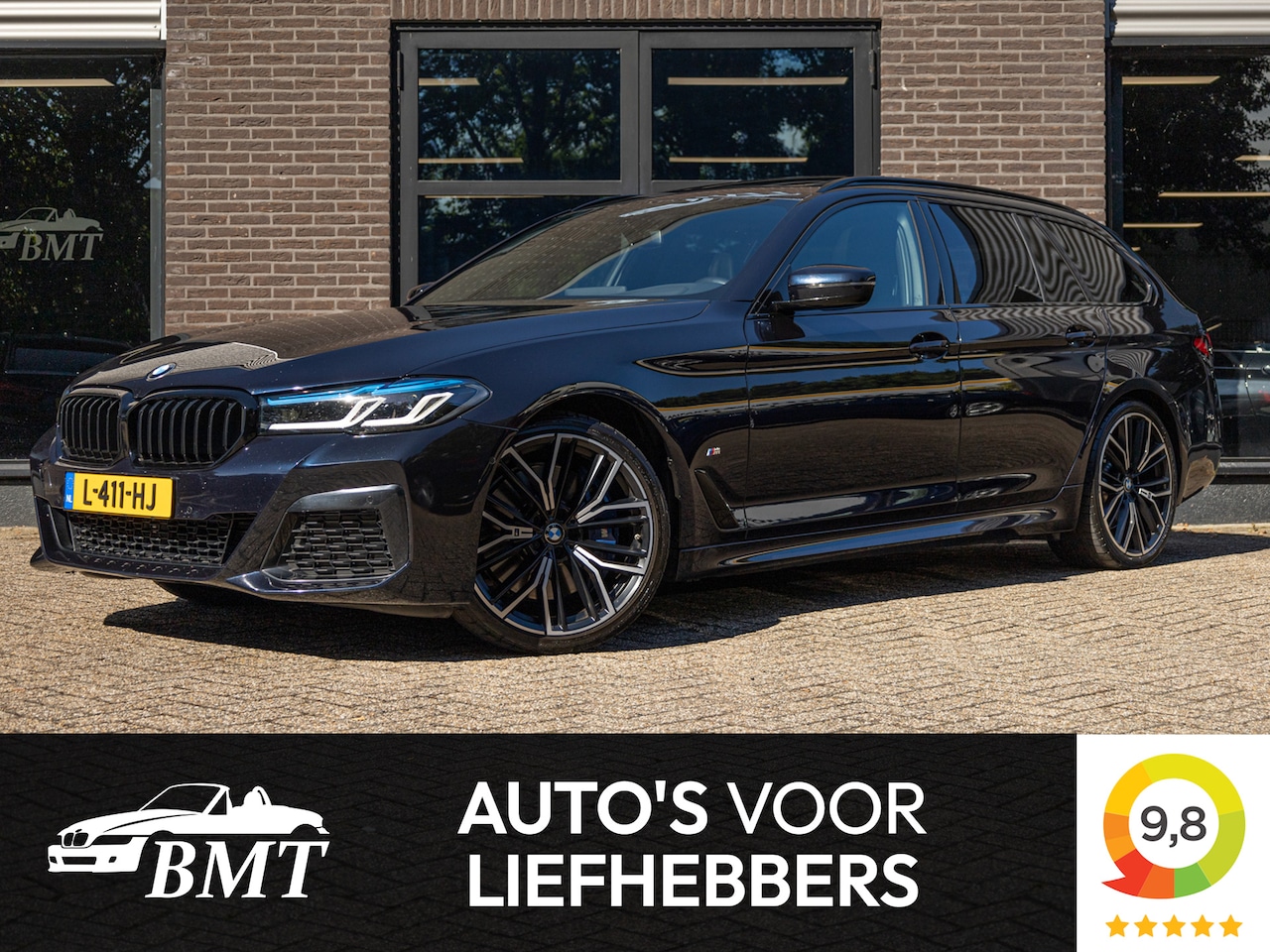BMW 5-serie Touring - 540i G31 xDrive High Executive M Sport / Laser / HK / Head-Up / Pano / Trekhaak - AutoWereld.nl