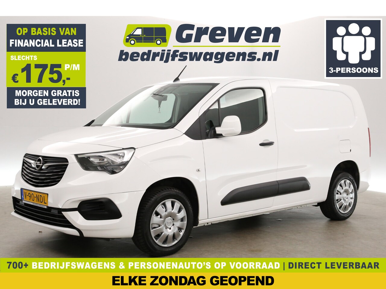 Opel Combo - 1.5D L2H1 Airco Cruise 3 Persoons Parkeersensoren Schuifdeur - AutoWereld.nl