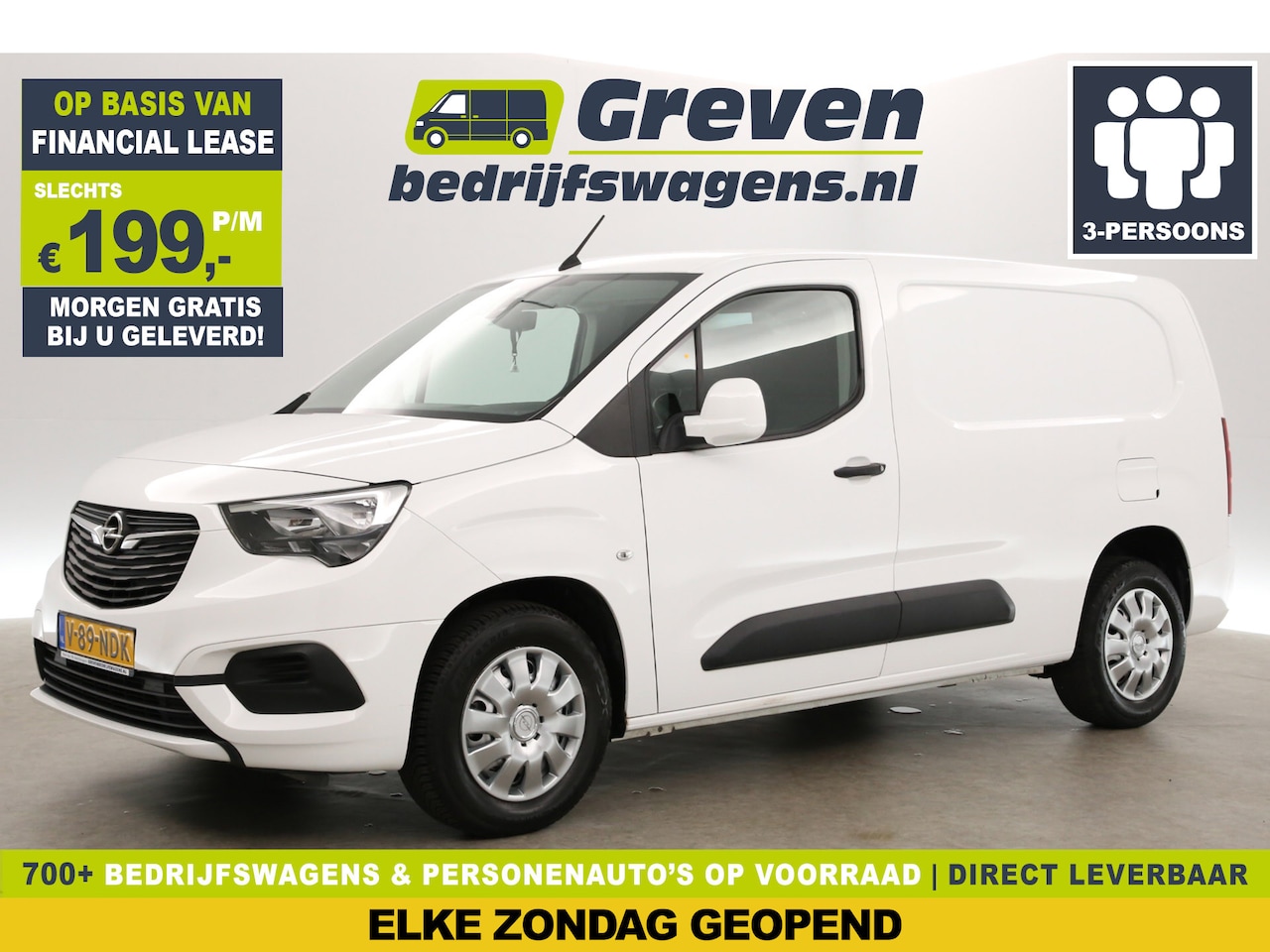 Opel Combo - 1.5D L2H1 Airco Cruise Parkeersensoren Elektrpakket Schuifdeur - AutoWereld.nl
