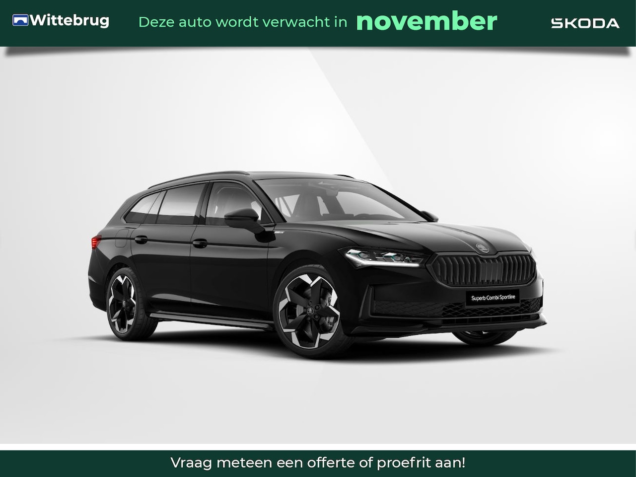 Skoda Superb Combi - 1.5 TSI PHEV Sportline Business / 19" LM velgen Torcular / Trekhaak / Panoramadak / Dynami - AutoWereld.nl