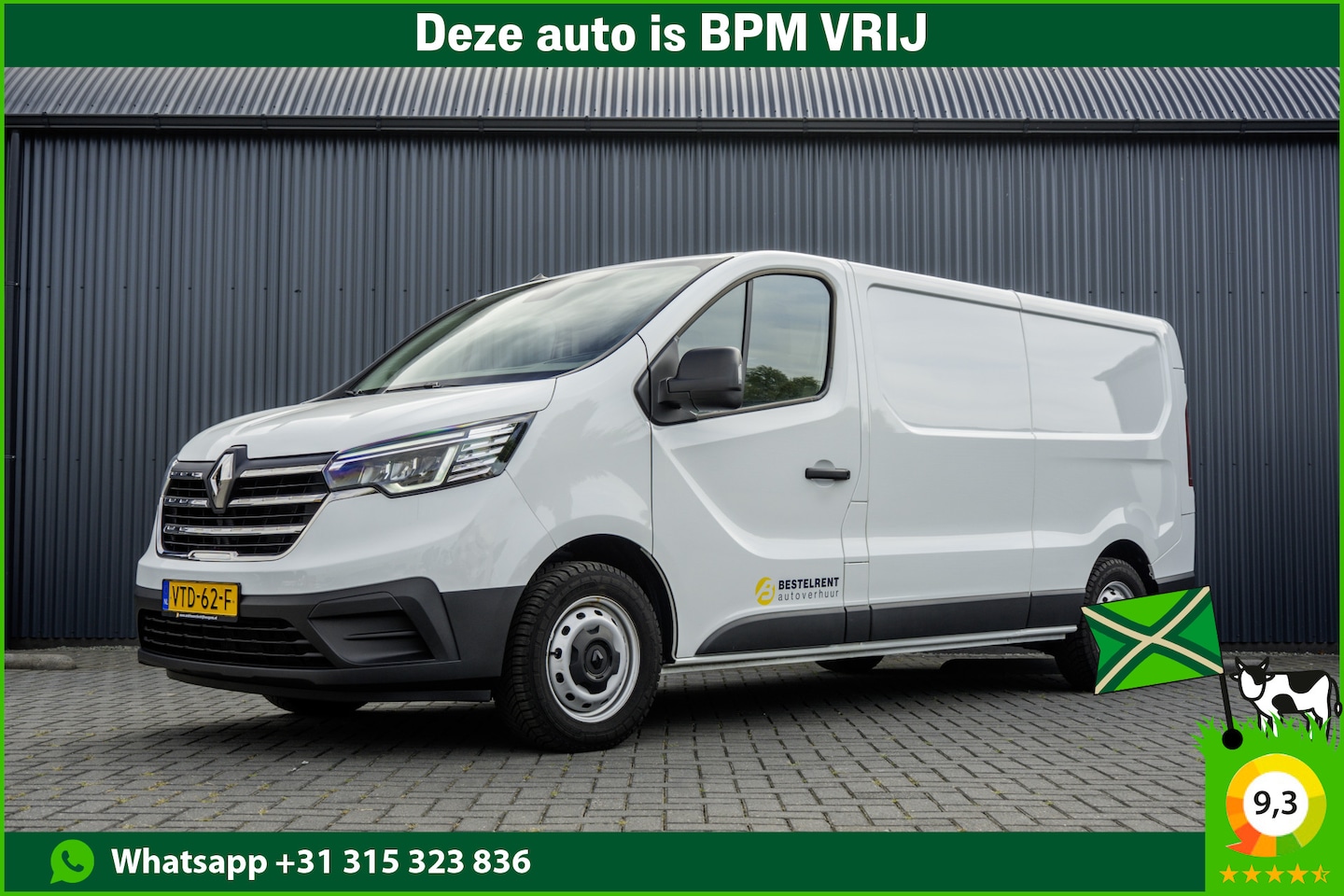 Renault Trafic - dCi 110 T30 L2H1 | Navigatie | 3-Zits | Cruise | PDC | Airco | Euro 6 - AutoWereld.nl