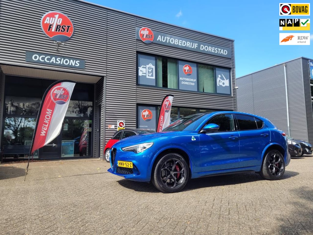 Alfa Romeo Stelvio - 2.9 V6 Quadrifoglio| Panoramadak| Harman Kardon| Elektrische stoelen| Alcantara stuurwiel| - AutoWereld.nl