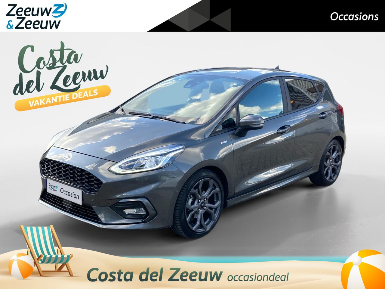 Ford Fiesta - 1.0 EcoBoost ST-Line | Camera | Dodehoek detectie | Navi - AutoWereld.nl