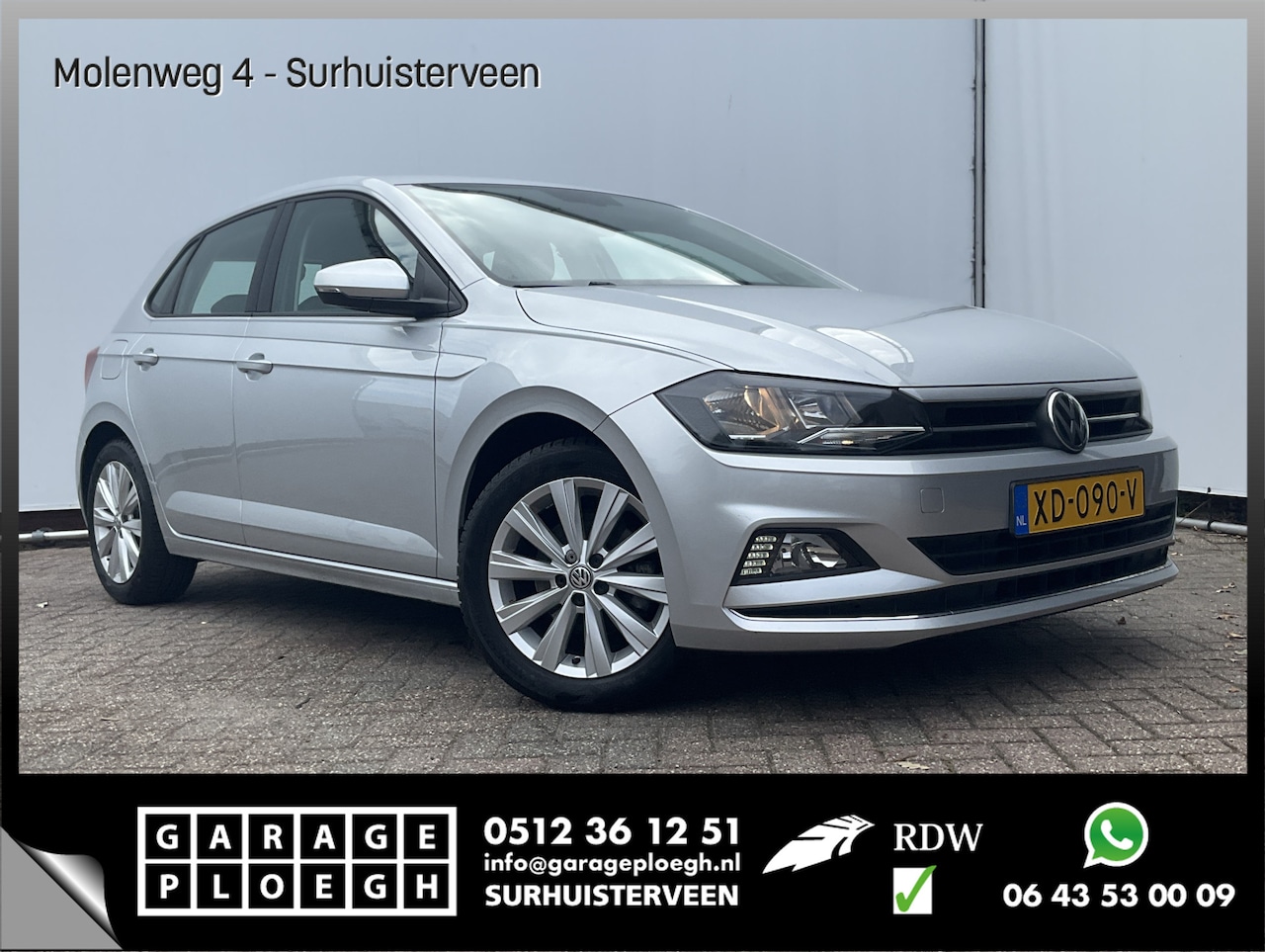 Volkswagen Polo - 1.0 TSI Highline Adapt.Cruise Navi Carplay NL-Auto Onderhouden! - AutoWereld.nl