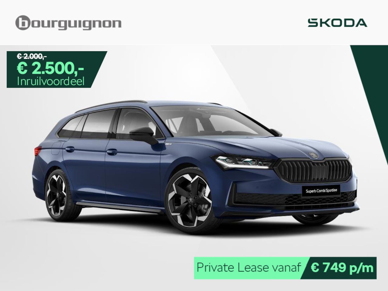 Skoda Superb Combi - Sportline Business 1.5 TSI PHEV 204 PK | Trekhaak | Adaptive cruise control | Stoelverwarm - AutoWereld.nl