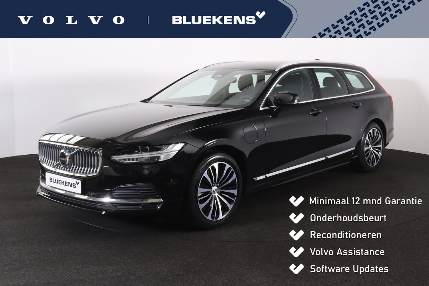 Volvo V90 - T6 Recharge AWD Core Bright - LONG RANGE - IntelliSafe Assist & Surround - Adaptieve LED k - AutoWereld.nl
