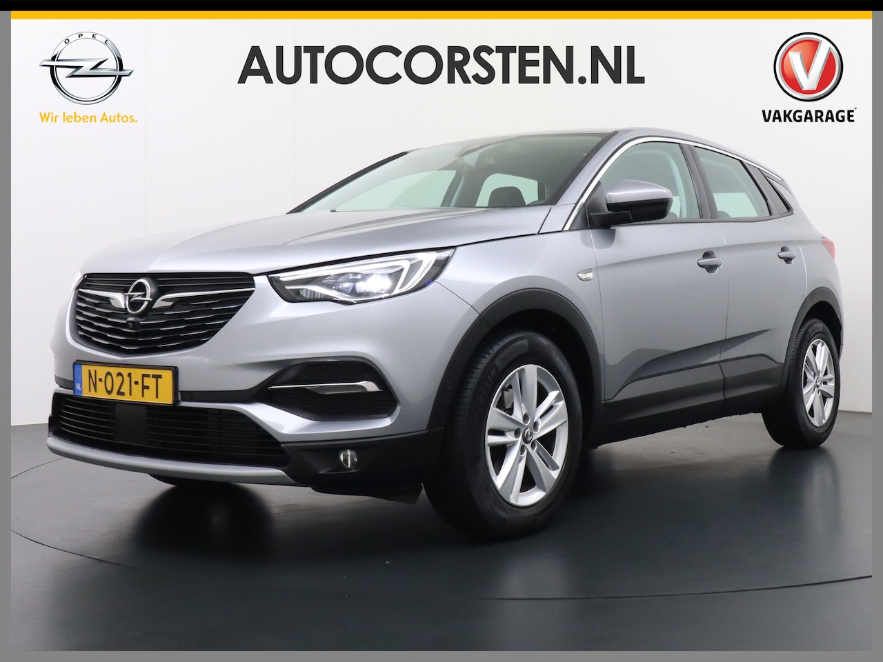 Opel Grandland X - T 131pk 360Camera Navi 1/2Leer Apple/AndroidPdc Dab Ecc Tel. Isofix Mistlampen Blindspot L - AutoWereld.nl