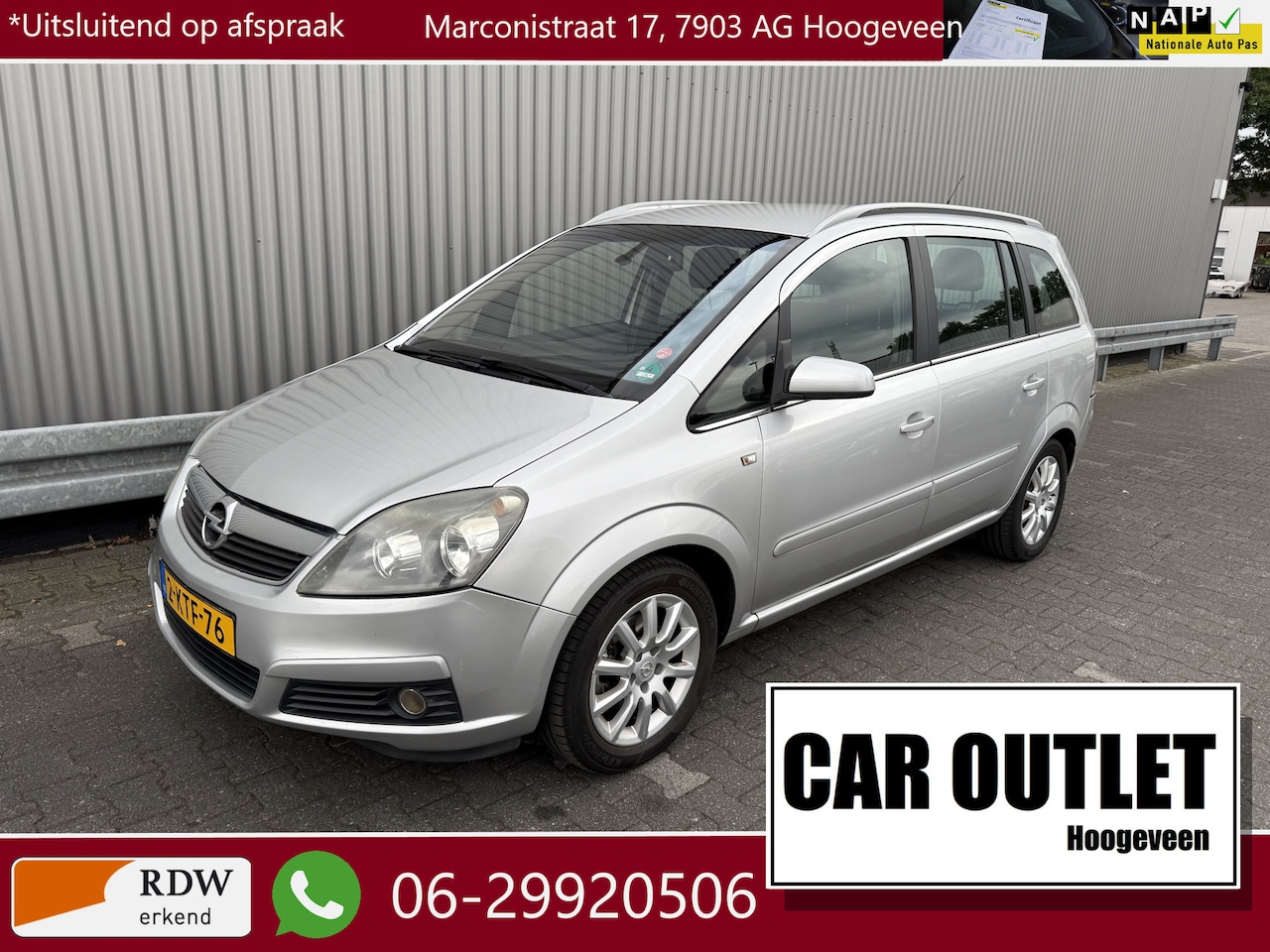 Opel Zafira - 1.8 Essentia 7p. Half Leer, Clima, LM, Trekh, nw. APK – Inruil Mogelijk – - AutoWereld.nl