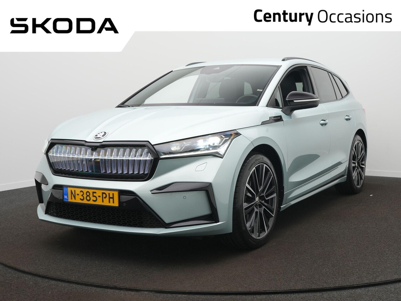 Skoda Enyaq iV - 60 Founders Edition Silver / Leder / 360 Camera / Elek. Klep / 21 Inch - AutoWereld.nl
