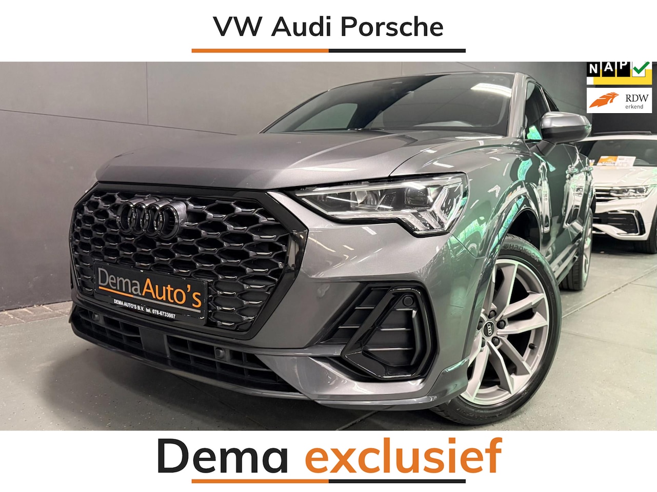 Audi Q3 Sportback - 35 TFSI S-LINE BLACK-LINE V-COCKPIT/DAB/CARPLAY/M-STOEL/B&O/NAVI/// - AutoWereld.nl