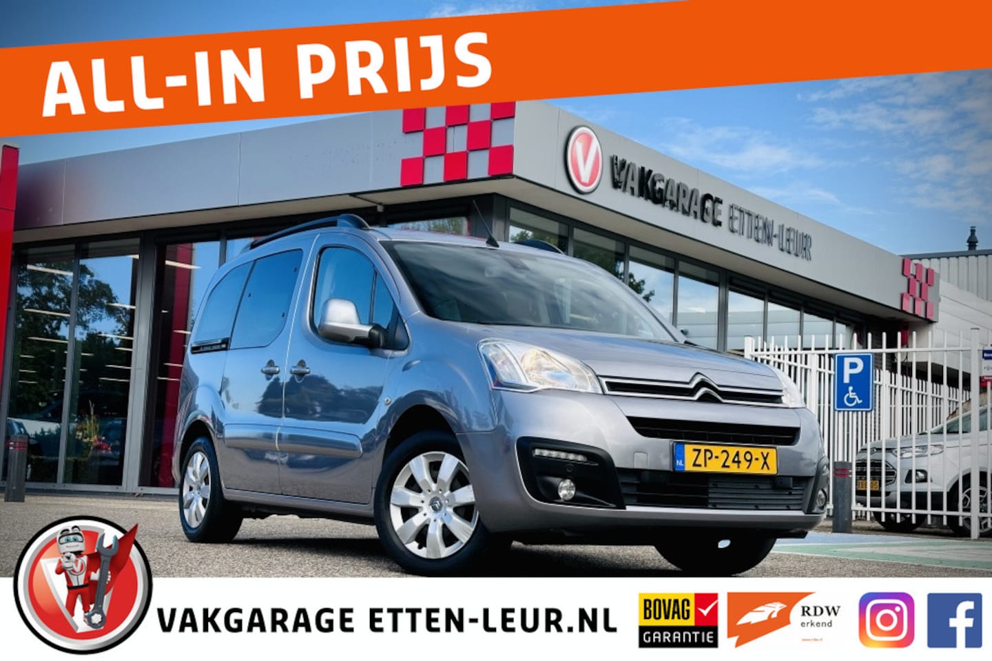 Citroën Berlingo - 1.2 110PK / PARKEERSENSOREN / BLUETOOTH / CRUISE / CLIMA - AutoWereld.nl