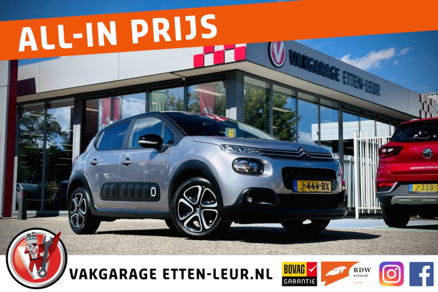 Citroën C3 - 1.2 Feel 82PK / PARKEERSENSOREN / CLIMA / APPLE + ANDROID - AutoWereld.nl