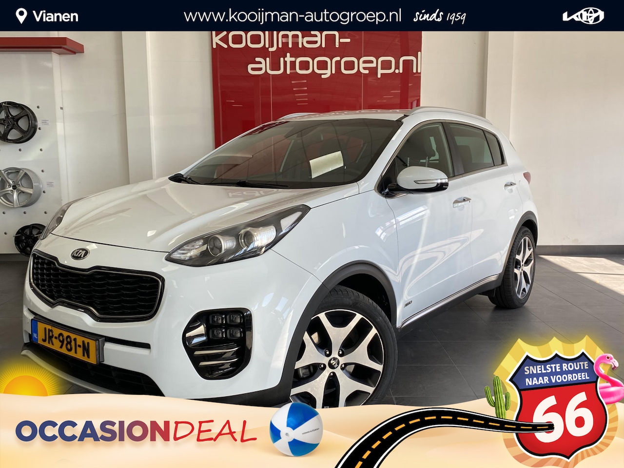 Kia Sportage - 1.6 T-GDI 4WD GT-Line First Edition Automaat , Trekhaak 1.600 kg trekgewicht: Ideale carav - AutoWereld.nl