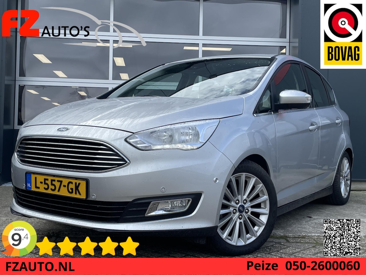 Ford C-Max - 1.0 Titanium - Navigatie - Automatisch inparkeren - Trekhaak - Climate Control - AutoWereld.nl