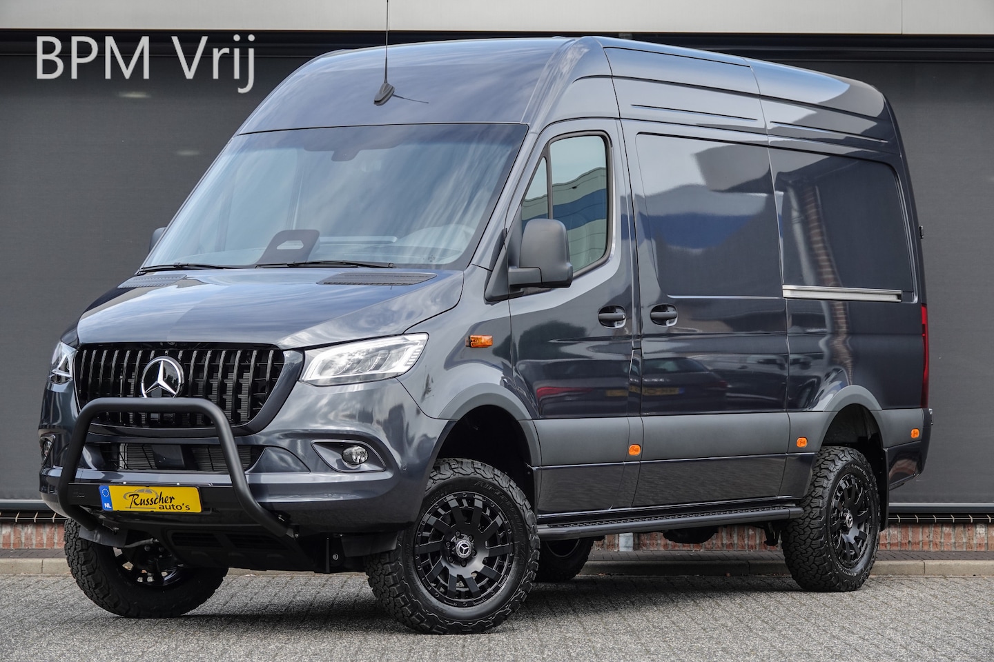 Mercedes-Benz Sprinter - 4x4 319Cdi 190Pk 9G-tronic | L2H2 | 2xSchuifdeur | Stoel-Bank | Leder | 4WD | AWD | Bullba - AutoWereld.nl