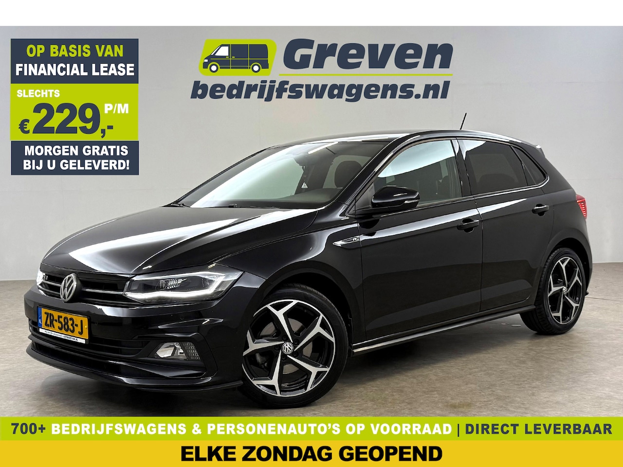 Volkswagen Polo - 1.0 TSI R-line LED Carplay ACC Clima Navi PDC 17"LMV - AutoWereld.nl