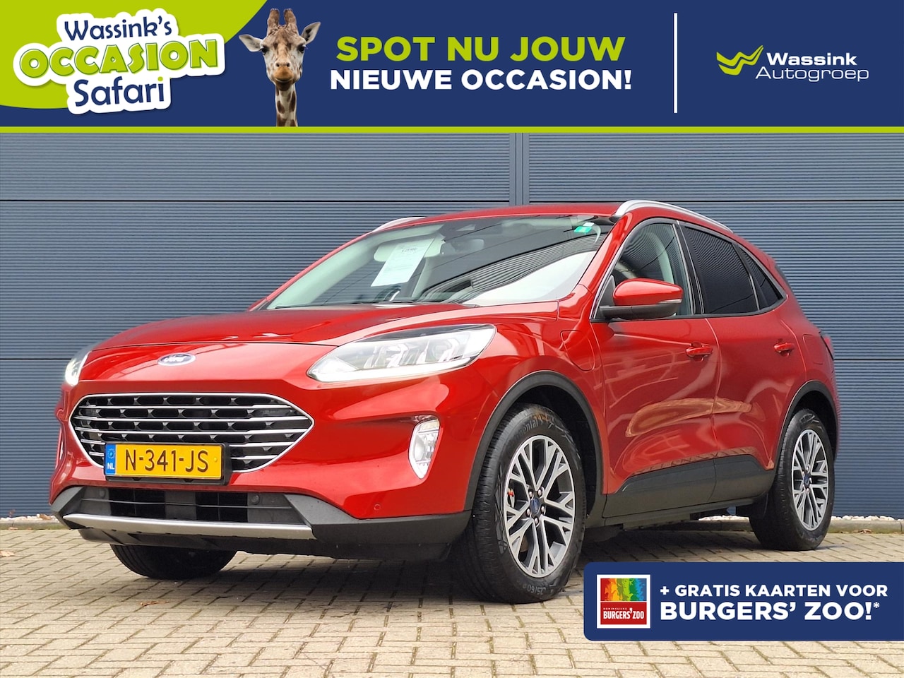 Ford Kuga - 2.5 PHEV e-CVT 225pk Titanium TFT Dashboard | Navigatie | Camera | Parkeersensoren| Safari - AutoWereld.nl