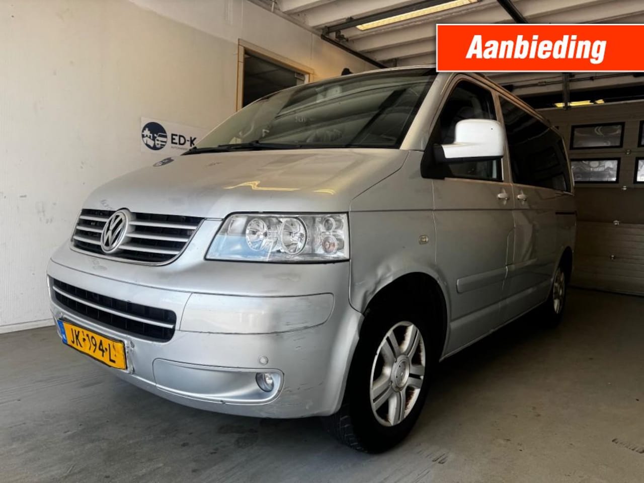 Volkswagen Transporter - 2.5 TDI 174 pk LEER CLIMA 7 PERS Motor kapot - AutoWereld.nl