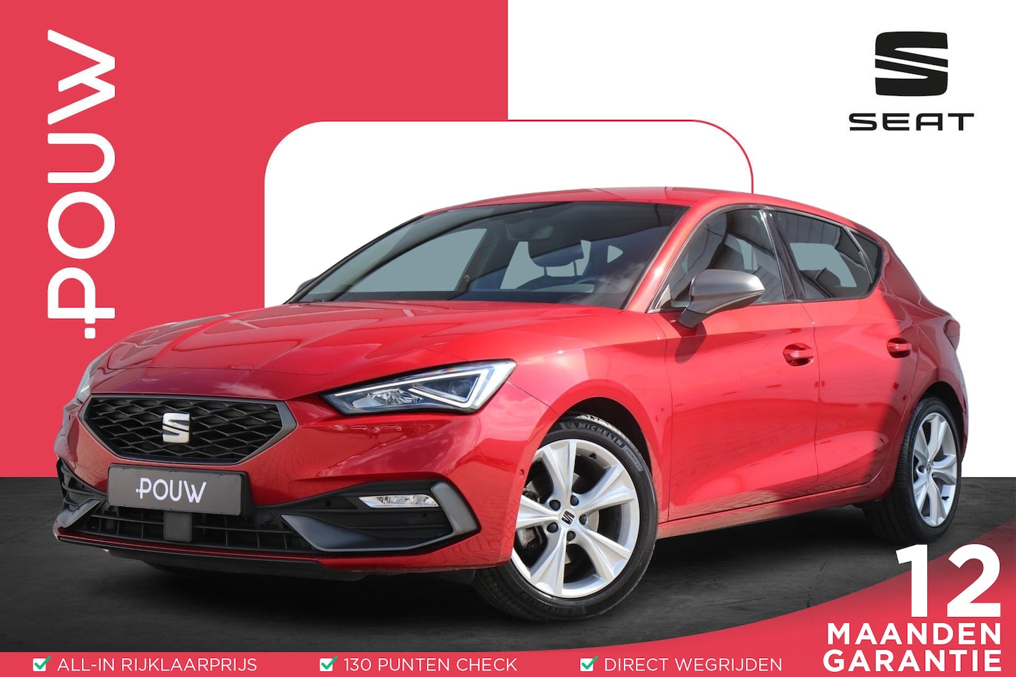 SEAT Leon - 1.0 TSI 110pk FR Business Intense | Navigatie | Achteruitrijcamera | Apple Carplay/Android - AutoWereld.nl