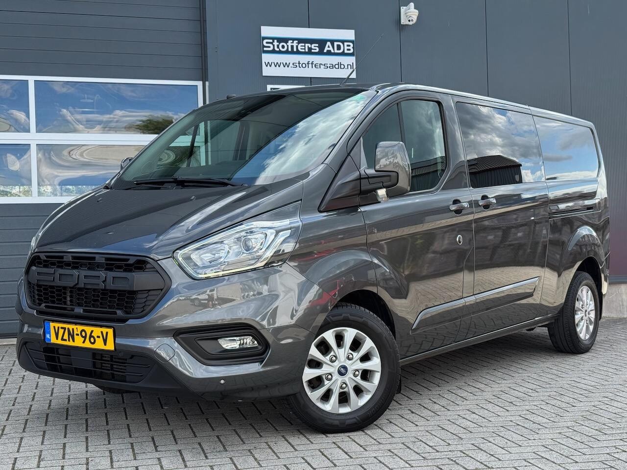 Ford Transit Custom - 2.0 TDCI 131pk L2H1 Limited DC | D-RIEM NIEUW! | 2x SCHUIF | Navi | Camera | Raptor | CarP - AutoWereld.nl