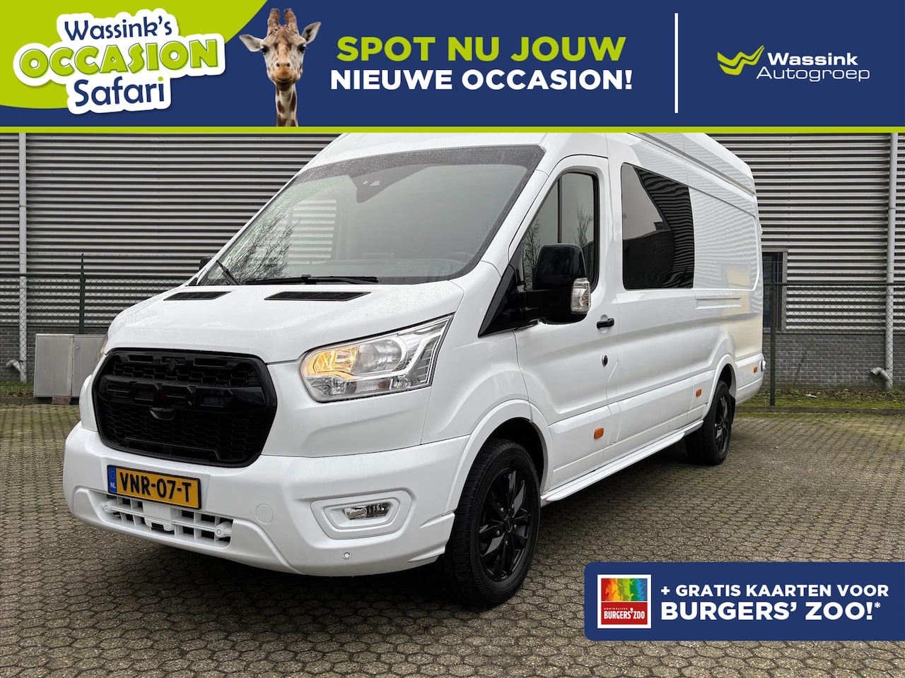 Ford Transit - 350 2.0TDCI L4H3 AUTOMAAT | Uniek! | 5 pers. | volledig geïsoleerd | Safari Actie - AutoWereld.nl