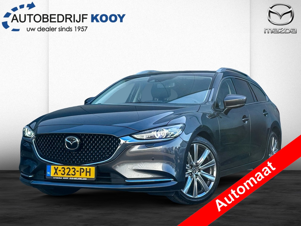 Mazda 6 Sportbreak - 2.0 SkyActiv-G Exclusive Line | Full Option | Leder | 360 view - AutoWereld.nl
