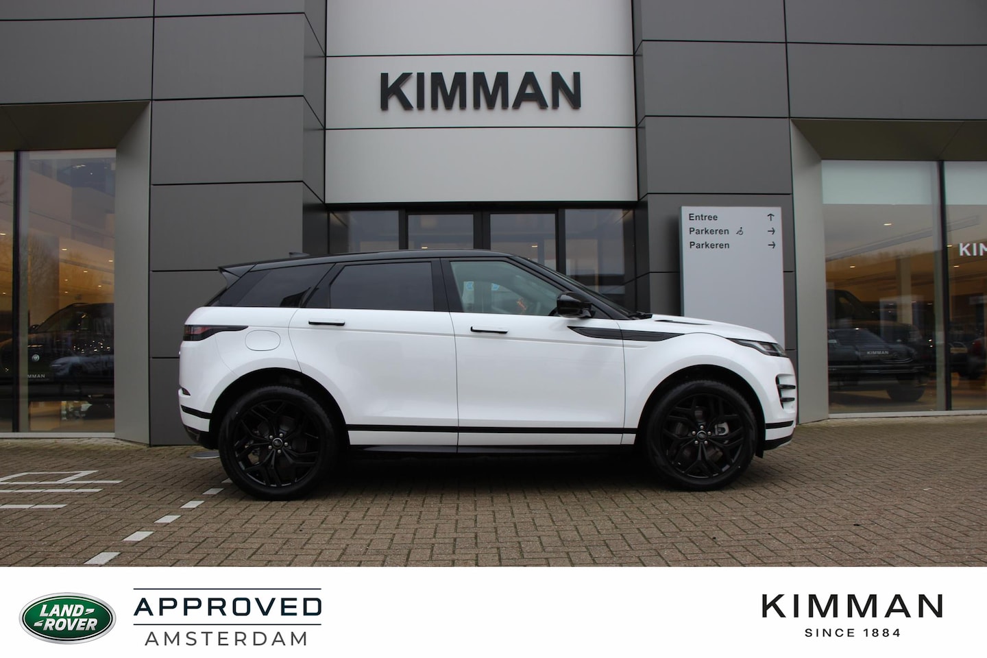 Land Rover Range Rover Evoque - P300e PHEV AWD Dynamic SE | Black Pack | Schuif/Kantel dak | 20 inch Gloss Black Velgen - AutoWereld.nl