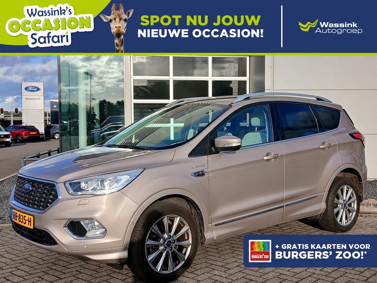 Ford Kuga - 1.5 EcoBoost 182PK 4WD AUTOMAAT Vignale | Trekhaak | Lederen bekleding | Navigatie | Camer - AutoWereld.nl