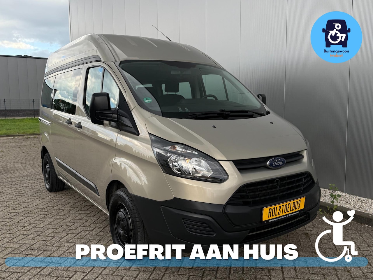 Ford Transit Custom - Zelfrijder Rolstoelbus Draaistoel Rolstoellift - AutoWereld.nl