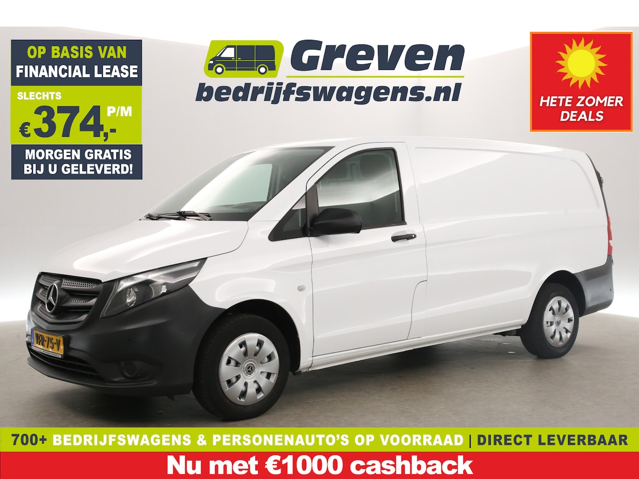 Mercedes-Benz Vito - 114 CDI Lang | MARGE! | Airco Camera Cruise Navigatie Parkeersensoren Elektrpakket Trekhaa - AutoWereld.nl