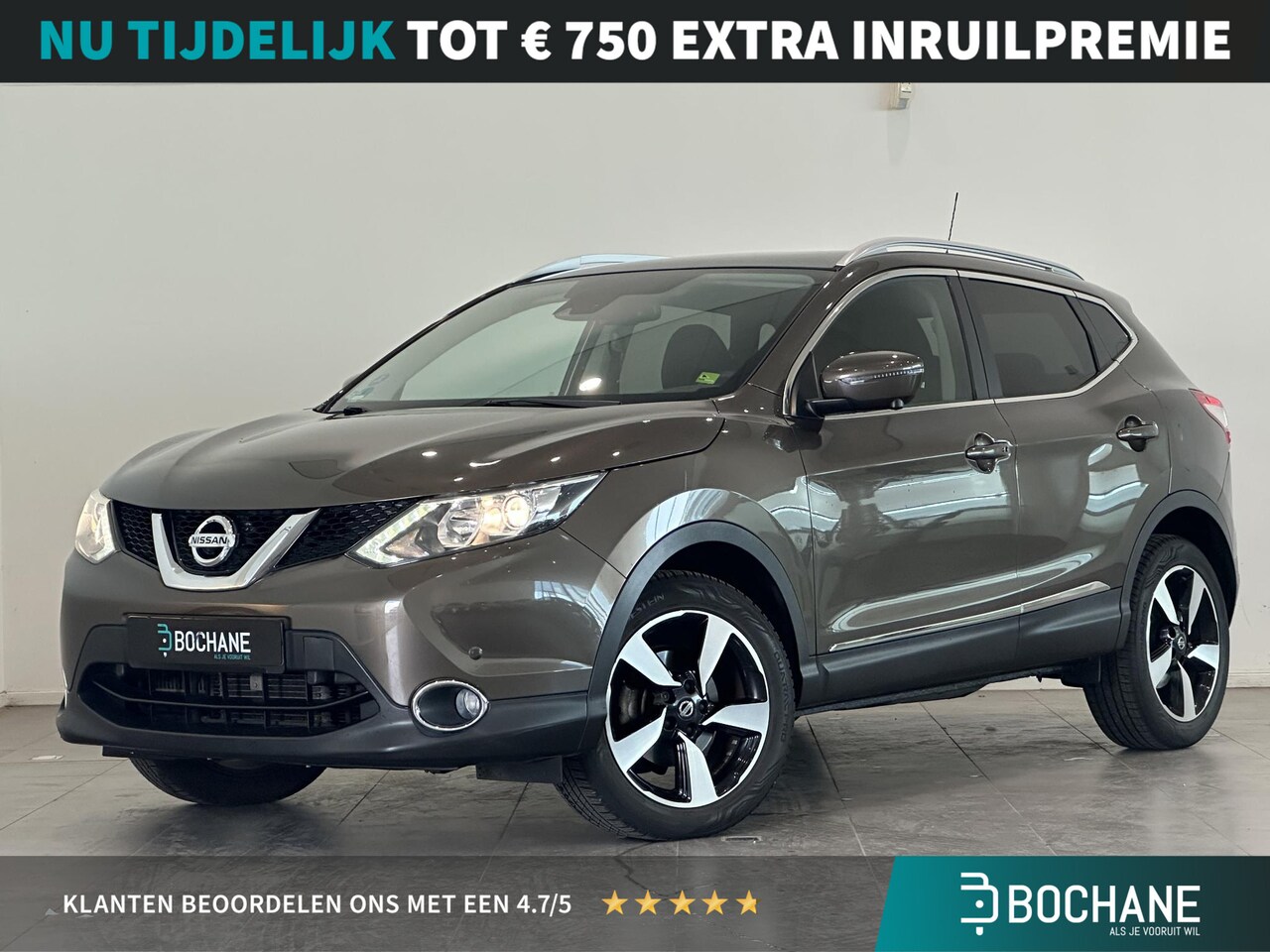 Nissan Qashqai - 1.2 N-Connecta | Trekhaak | Panoramadak | Stoelverwarming | Voorruit verwarming | All seas - AutoWereld.nl