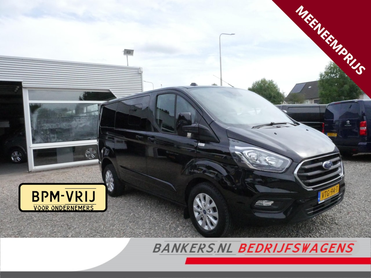 Ford Transit Custom - 2.0 TDCI 170PK, L1, Limited, Dubbel Cabine, Airco, Geen garantie zo meenemen, Distributier - AutoWereld.nl