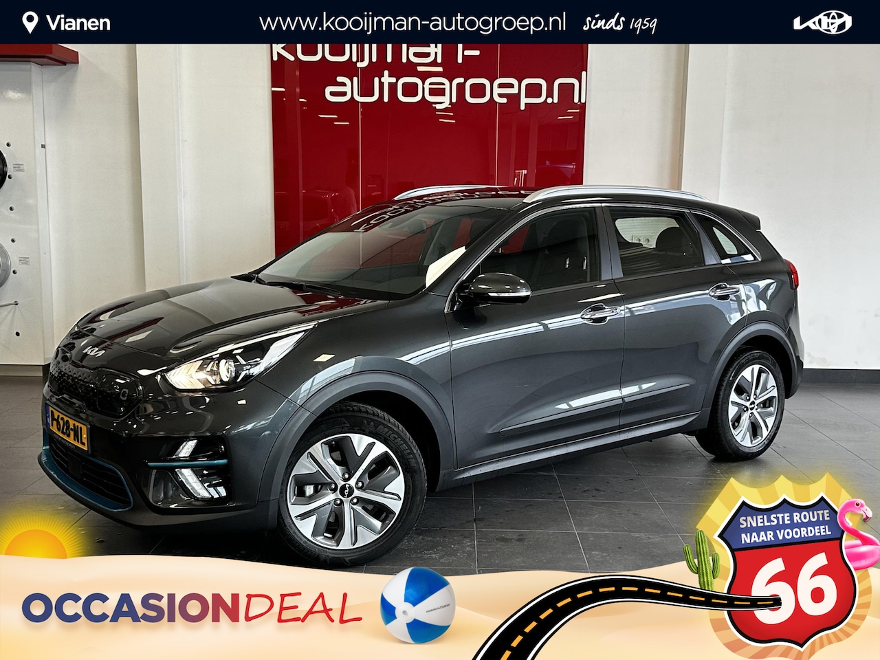 Kia e-Niro - DynamicLine 64 kWh Stoel/Stuurverwarming ,Parkeersensoren achter ,Keyless entry- & start , - AutoWereld.nl