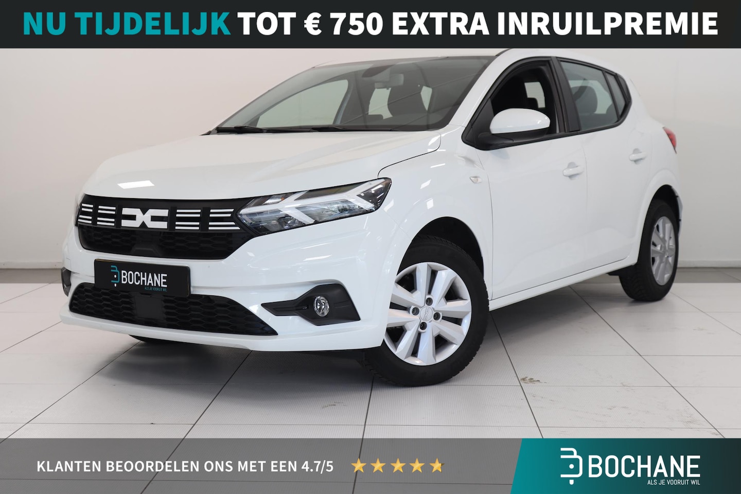 Dacia Sandero - 1.0 TCe 90 Expression | Airco | Parkeersensor | ApplCarplay AndroidAuto Navigatie | DAB | - AutoWereld.nl