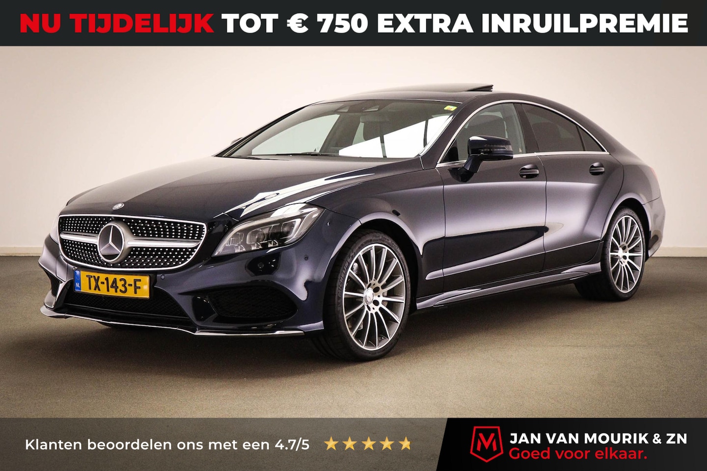 Mercedes-Benz CLS-klasse - 400 4MATIC AMG-Line | LUCHTVERING | STANDKACHEL | STOEL KOELING / MASSAGE | APPLE CARPLAY - AutoWereld.nl