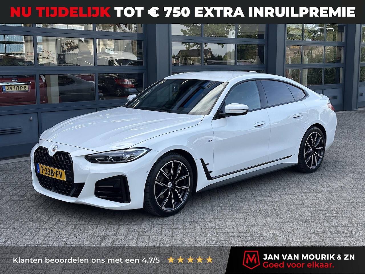 BMW 4-serie Gran Coupé - 420i M-Sport Business Edition Plus | LEDER | HEAD UP | DAB | TREKHAAK - AutoWereld.nl