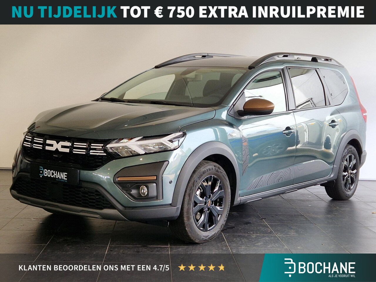 Dacia Jogger - 1.6 Hybrid 140 Extreme 7p. NAVIGATIE | PARKEERSENSOREN VOOR-EN ACHTER | 7-ZITS - AutoWereld.nl