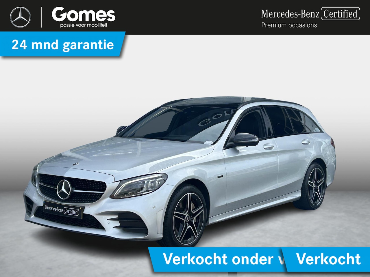 Mercedes-Benz C-klasse Estate - 300 e AMG | Panoramadak | Night Pakket - AutoWereld.nl